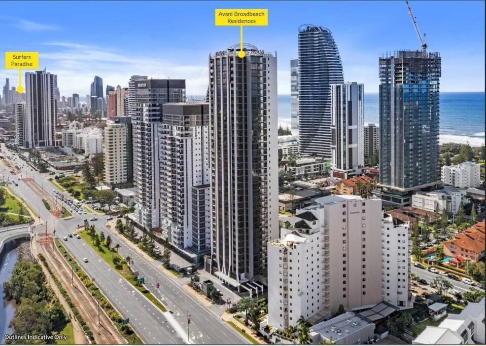 Broadbeach Stunner Modern And Central Gold Coast Exterior foto